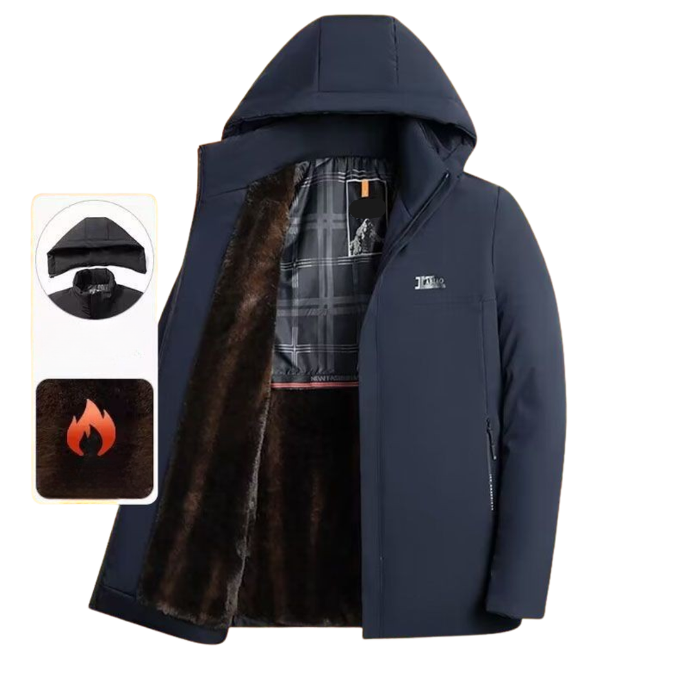Icone™ CozyJacket: Stijlvolle Knus Gewatteerd Vlies Warm Jasje