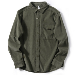 Icone™ CozyShirt: Middelgewicht Geborsteld Nut Zak Gezellig Shirt