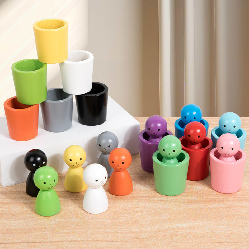Kletshuts™ SortingCups: Educatief Kinderen Kleur Sorteren Bekers En Figuur Spel
