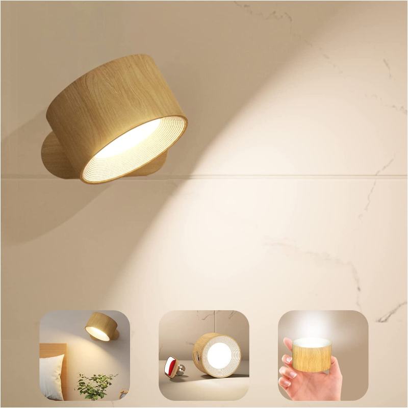 Ledsen™ RotatingLamp 1+1 GRATIS: Roterend Draadloze LED Muur Lamp