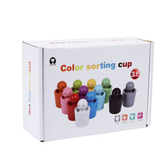 Kletshuts™ SortingCups: Educatief Kinderen Kleur Sorteren Bekers En Figuur Spel