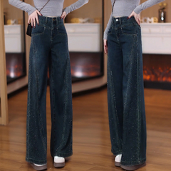 Icone™ GlitterPants: Veelzijdige Mode Denim Glitter Broek Voor Elke Dag