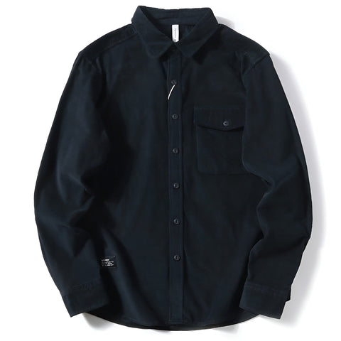 Icone™ CozyShirt: Middelgewicht Geborsteld Nut Zak Gezellig Shirt