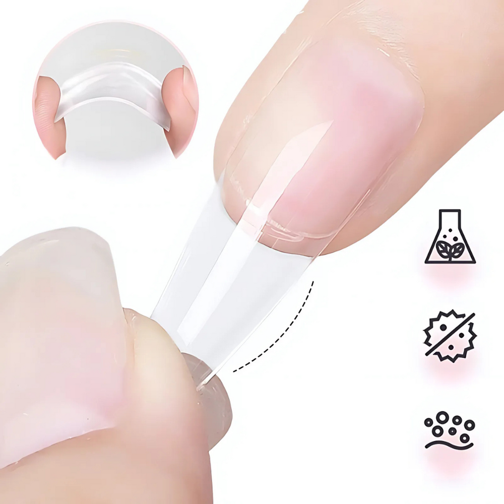 NailClear 1+1 GRATIS - 3 In 1 Transparante Professionele Nagelconstructie Gel