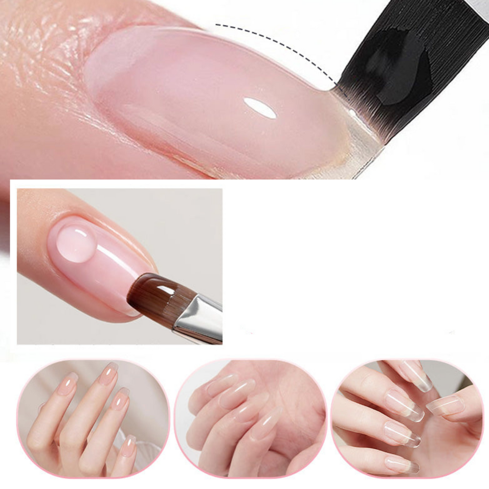 NailClear 1+1 GRATIS - 3 In 1 Transparante Professionele Nagelconstructie Gel