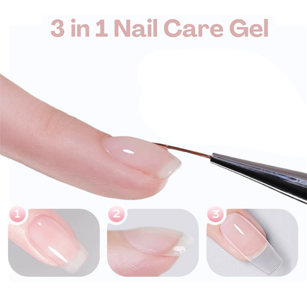 NailClear 1+1 GRATIS - 3 In 1 Transparante Professionele Nagelconstructie Gel
