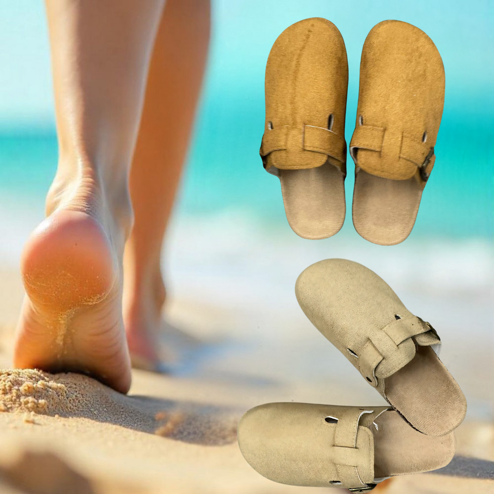 Happy™ ClassySandals: Comfortabele Klassieke Stijl Gesloten Teen Platte Sandalen