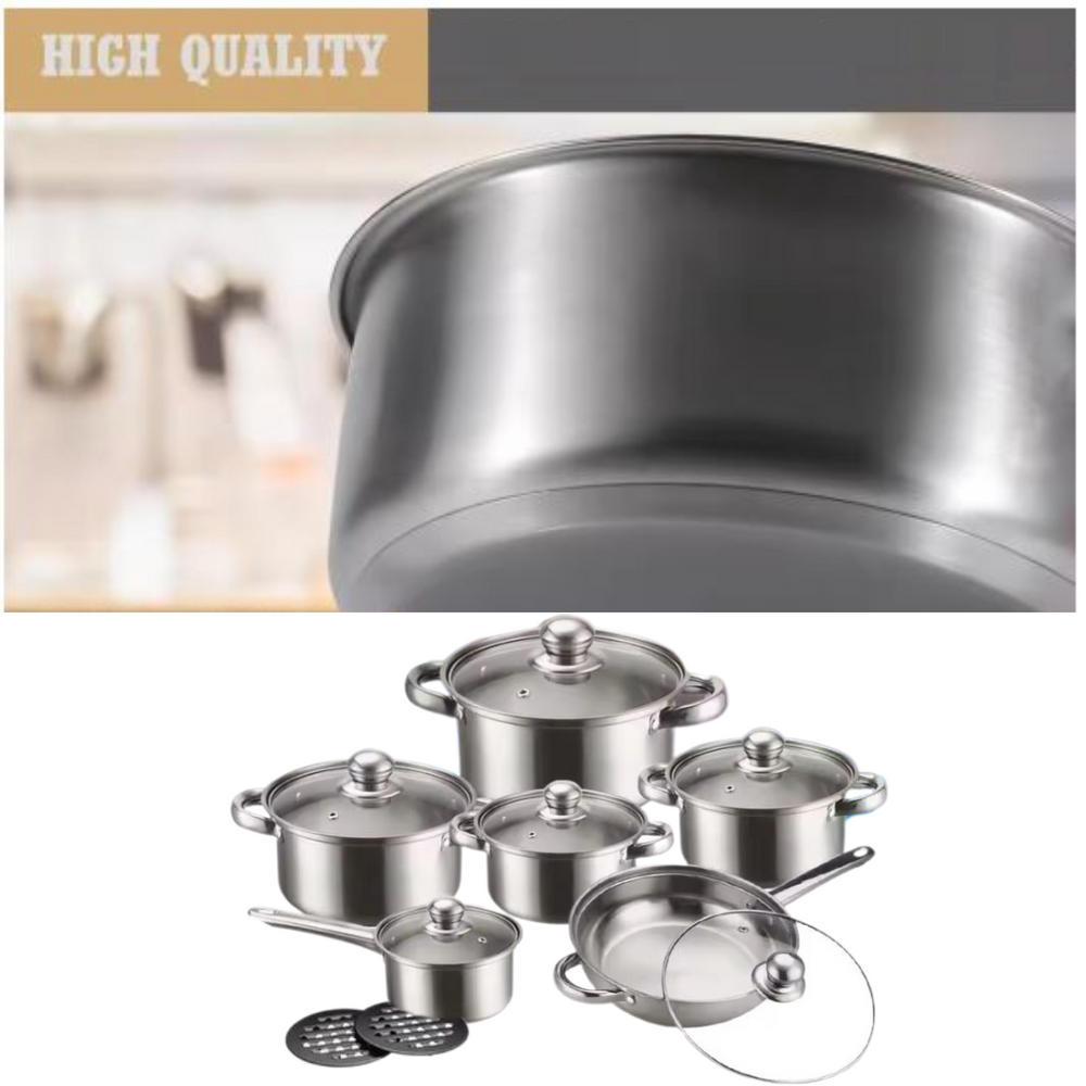 Globetrek° CookingSet: 12-Delige Roestvrijstalen Kookgerei Set