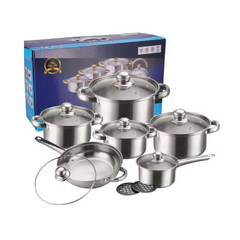 Globetrek° CookingSet: 12-Delige Roestvrijstalen Kookgerei Set