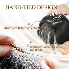 Rose® WigBangs 1+1 GRATIS: Naadloze Pruik Met Natuurlijk Ogende Bangs Uitbreidingen