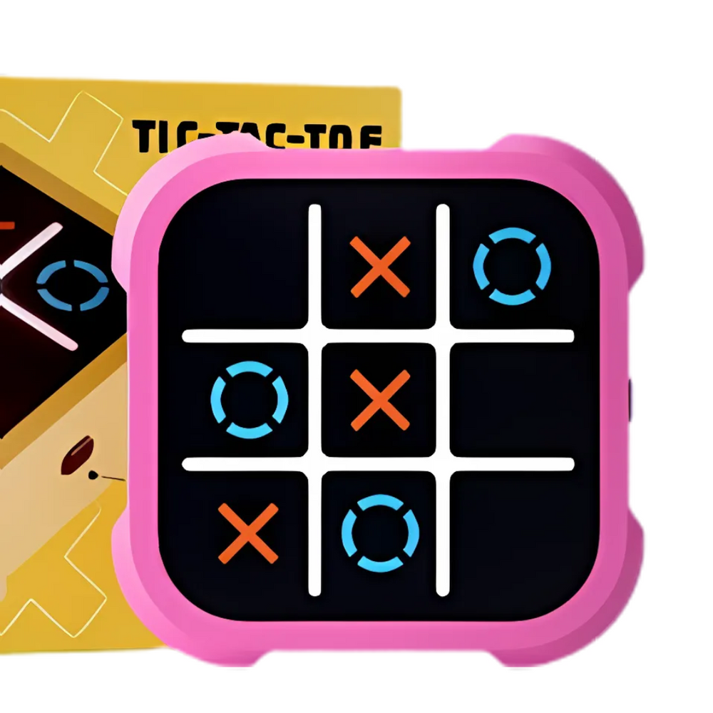Kletshuts™ FunTicTacToe: Interactief Elektronisch Boter-Kaas-En-Eieren Spel Voor Alle Leeftijden