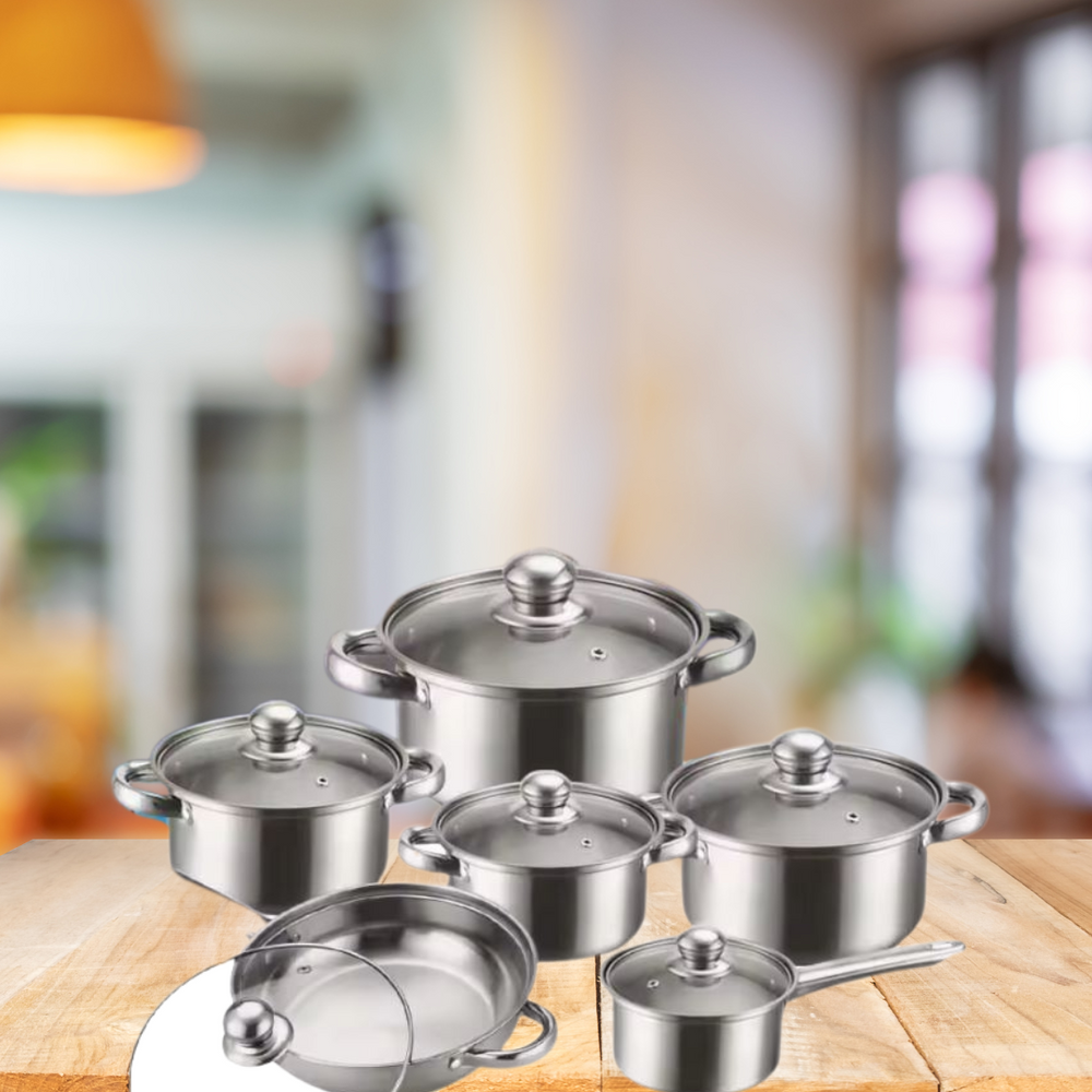Globetrek° CookingSet: 12-Delige Roestvrijstalen Kookgerei Set