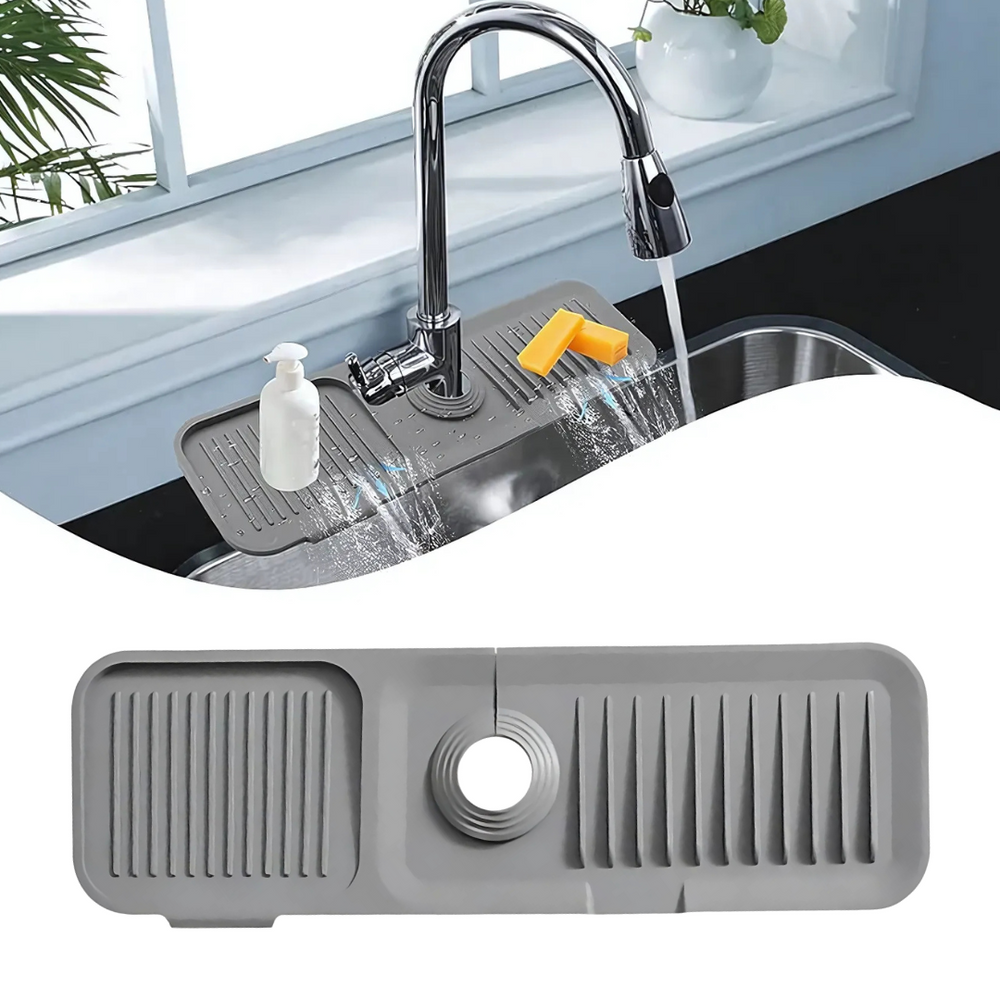 Globetrek° SplashGuard: Keuken Spoelbak Silicone Water Schild