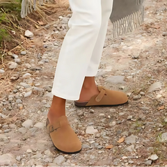 Happy™ ClassySandals: Comfortabele Klassieke Stijl Gesloten Teen Platte Sandalen