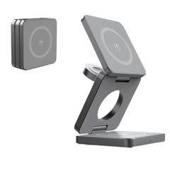 Holder360° MultiCharger: Multifunctioneel Opvouwbaar Magnetisch Oplaad Standaard