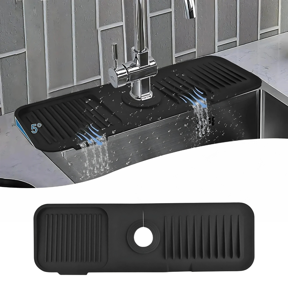 Globetrek° SplashGuard: Keuken Spoelbak Silicone Water Schild