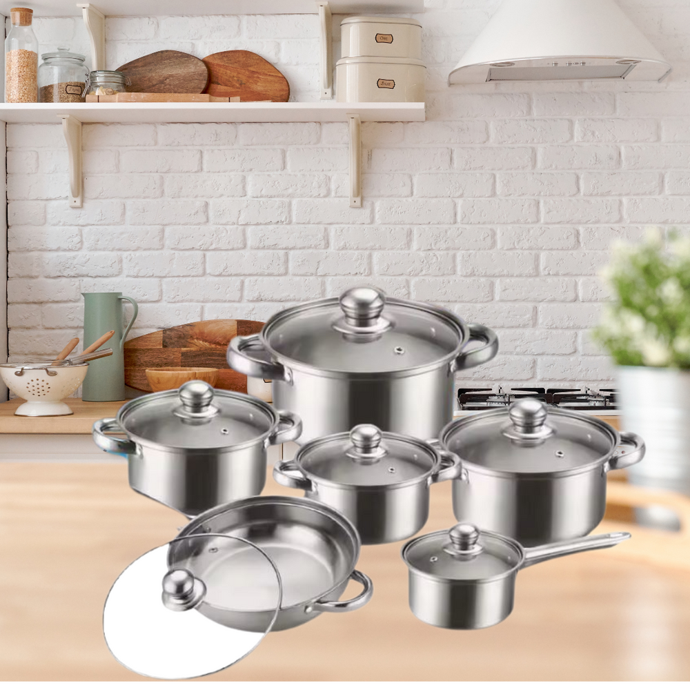 Globetrek° CookingSet: 12-Delige Roestvrijstalen Kookgerei Set