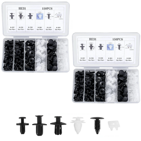 CarClips 1+1 GRATIS – Universele Gebruik Zwaar Uitgevoerd Auto Reparatie Clips