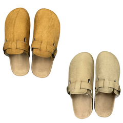 Happy™ ClassySandals: Comfortabele Klassieke Stijl Gesloten Teen Platte Sandalen