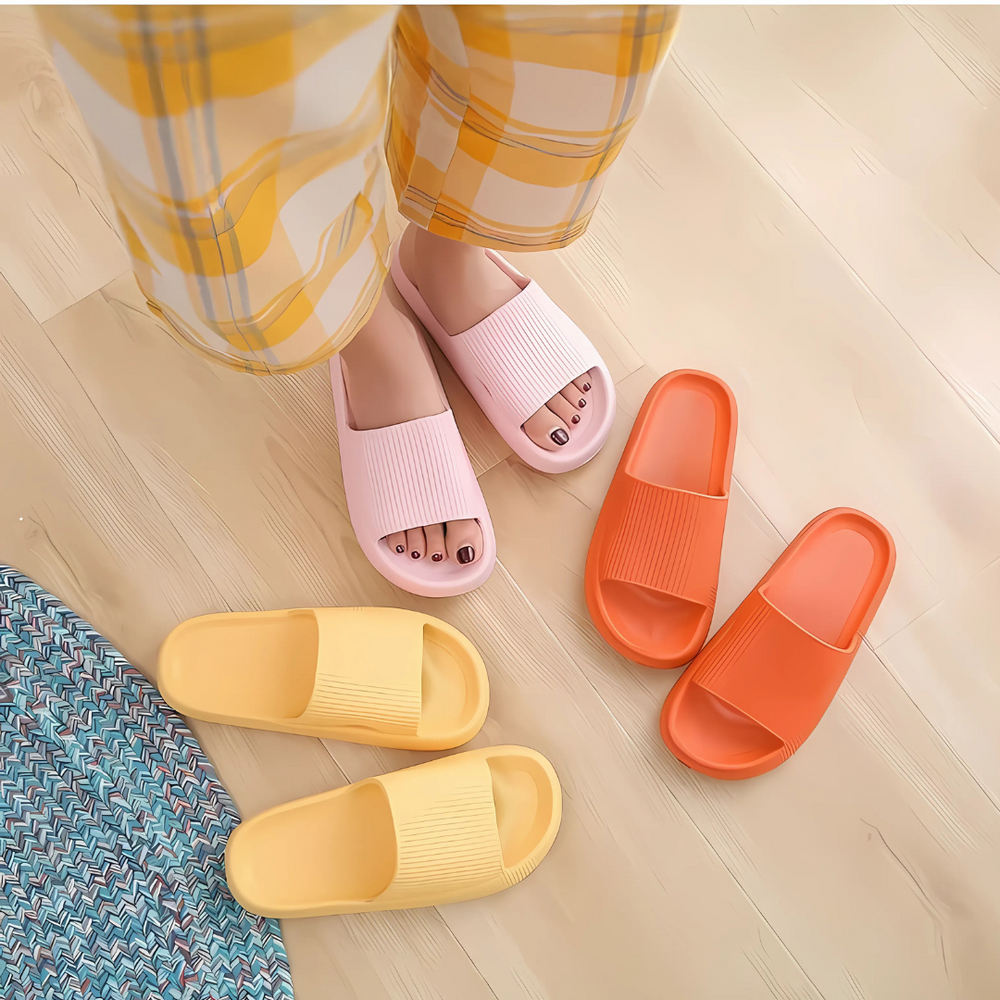 Happy™ ComfySlippers 1+1 GRATIS: Antislip Superzachte En Comfortabele Pantoffels