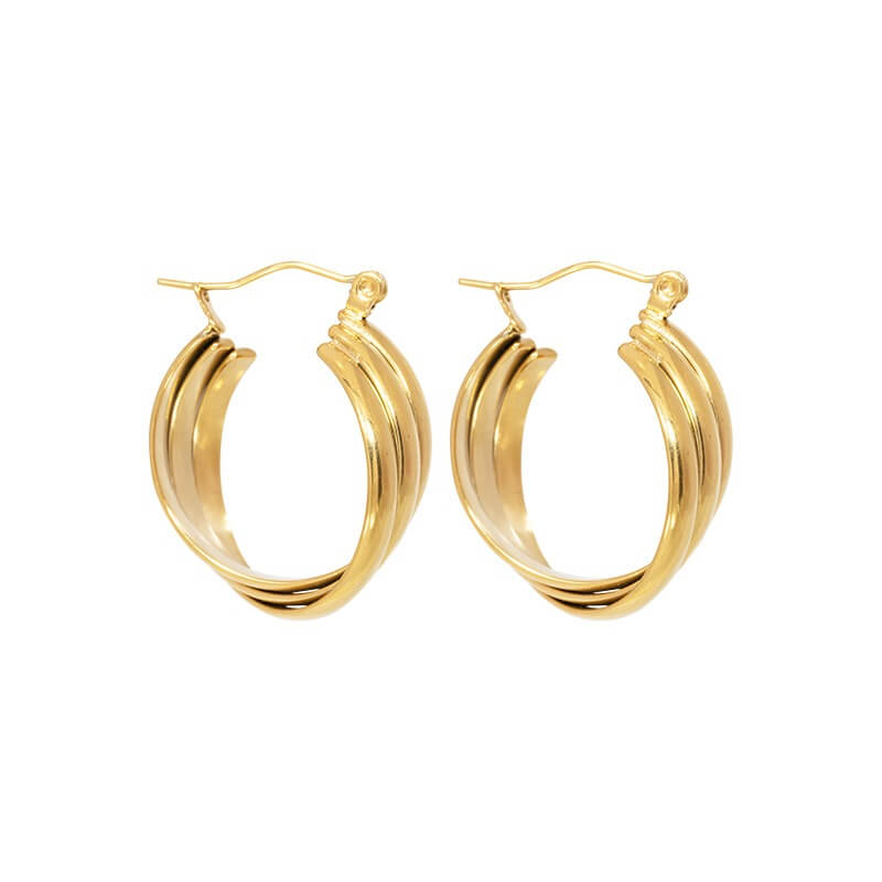 Jewelance™ LuxeHoops 1+1 GRATIS: Luxe Minimalistische Elegante Mode Hoepel Oorbellen