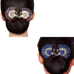 Rose® HairTie 1+1 GRATIS: Stijlvolle Haartie Elegante Vintage Kristallen Paardenstaart Draai-Houder