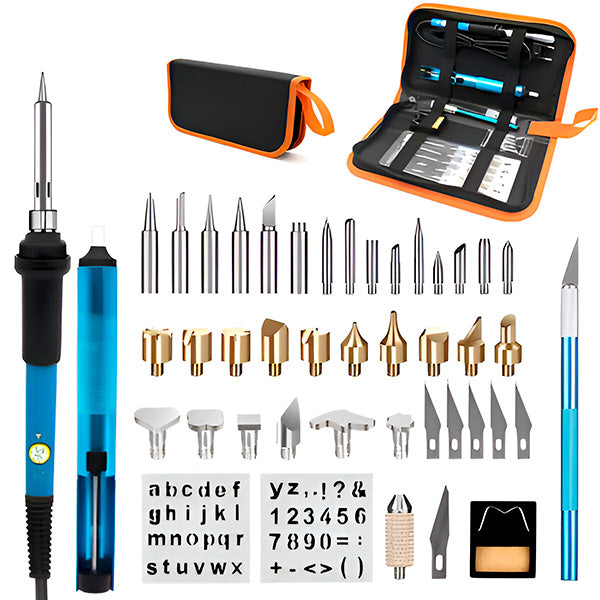 PyrographyKit - DIY Houtbrand Creatief Ambacht Ontwerp Pyrography Meerdere Tips Kit