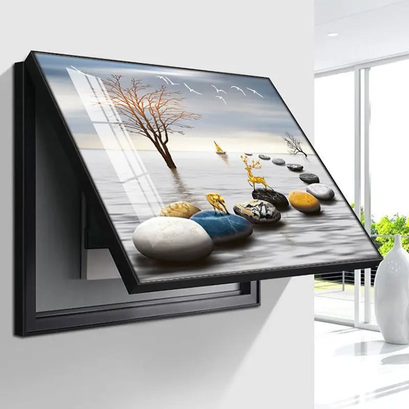 PanelFrame - Decoratief Elektrisch Paneel Afdekframe Muur Kunst