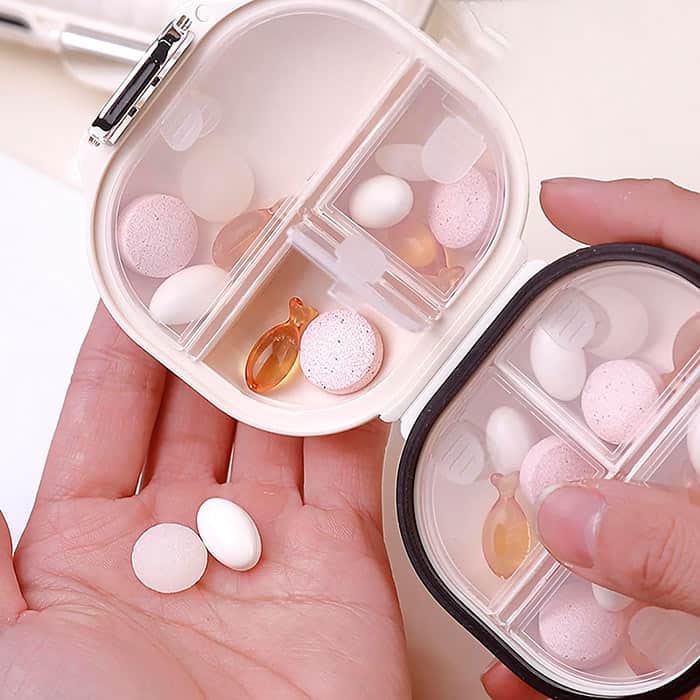 PillBox 1+1 GRATIS: Veilige Draagbare En Handige Pillenorganizer Opslagdoos