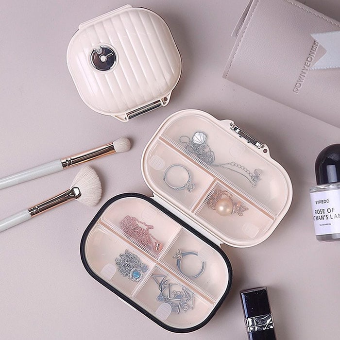 PillBox 1+1 GRATIS: Veilige Draagbare En Handige Pillenorganizer Opslagdoos