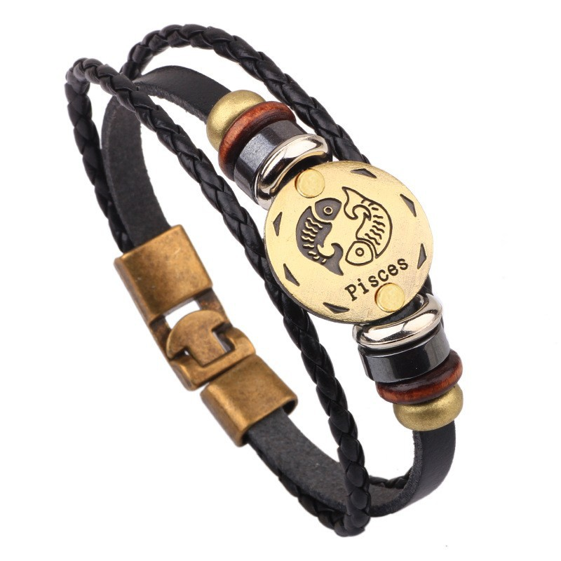 Jewelance™ ZodiacBracelet 1+1 GRATIS: Verstelbare Vintage Charme Zodiac Sign Bracelet