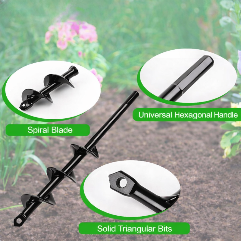Globetrek° GardenAuger: Boorbevestiging Gemakkelijk Planten Tuin Vijzel Hulpmiddel