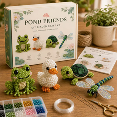 Kletshuts™ BeadCrafts: Beginner-Vriendelijk Plezier 3D DIY Kralen Knutselen