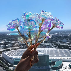 GlowingRose 1+1 GRATIS: Decoratieve Glowing Roos Sterrenhemel Cadeaubox