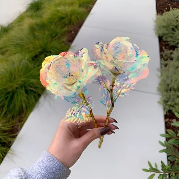 GlowingRose 1+1 GRATIS: Decoratieve Glowing Roos Sterrenhemel Cadeaubox