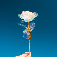 GlowingRose 1+1 GRATIS: Decoratieve Glowing Roos Sterrenhemel Cadeaubox