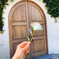GlowingRose 1+1 GRATIS: Decoratieve Glowing Roos Sterrenhemel Cadeaubox