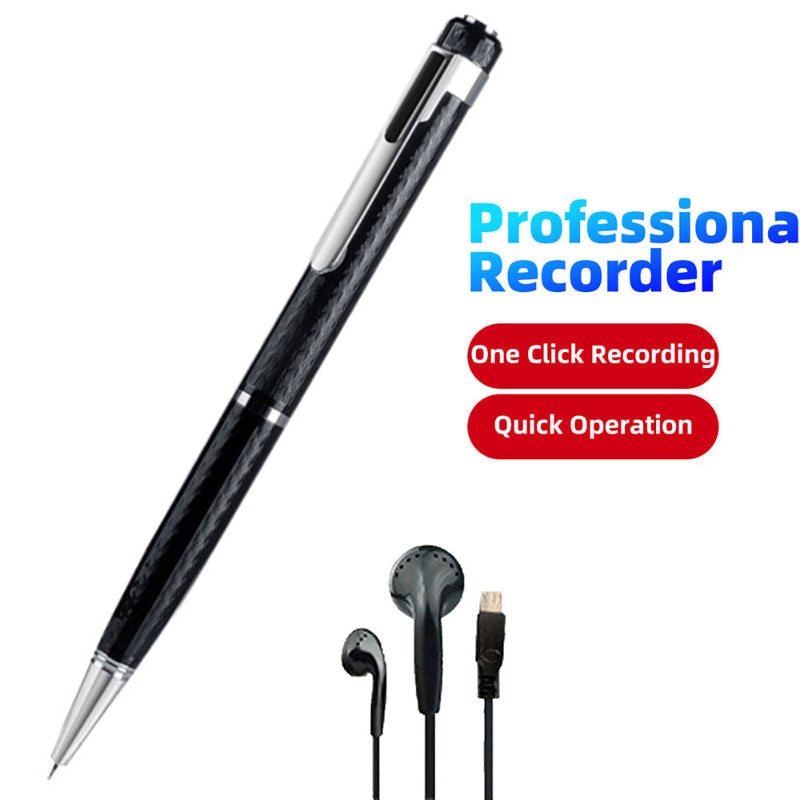 RecorderPen - Duidelijk Eenvoudig Te Gebruiken Draagbaar Ontwerp Voor Stem En Audio Opnames Pen