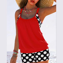 Icone™ BeachChic: Losse Mouwloze Top En Chique Shorts Strandoutfit Set