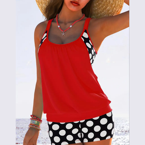 Icone™ BeachChic: Losse Mouwloze Top En Chique Shorts Strandoutfit Set