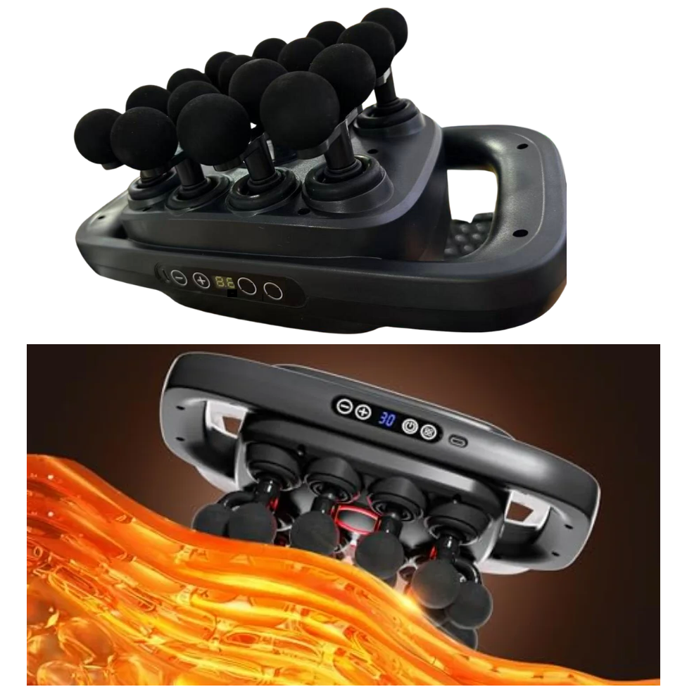 MuscleMassager: Multi Hoofd Percussie Diepe Weefsel Spier Massageapparaat