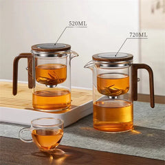 Globetrek° GlassTeapot: Automatisch Water Scheiding Glazen Theepot