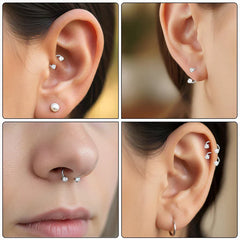 Jewelance™ NoseRing: Elegante Neusjuwelen En Oorbellen Set Voor Dagelijks Gebruik