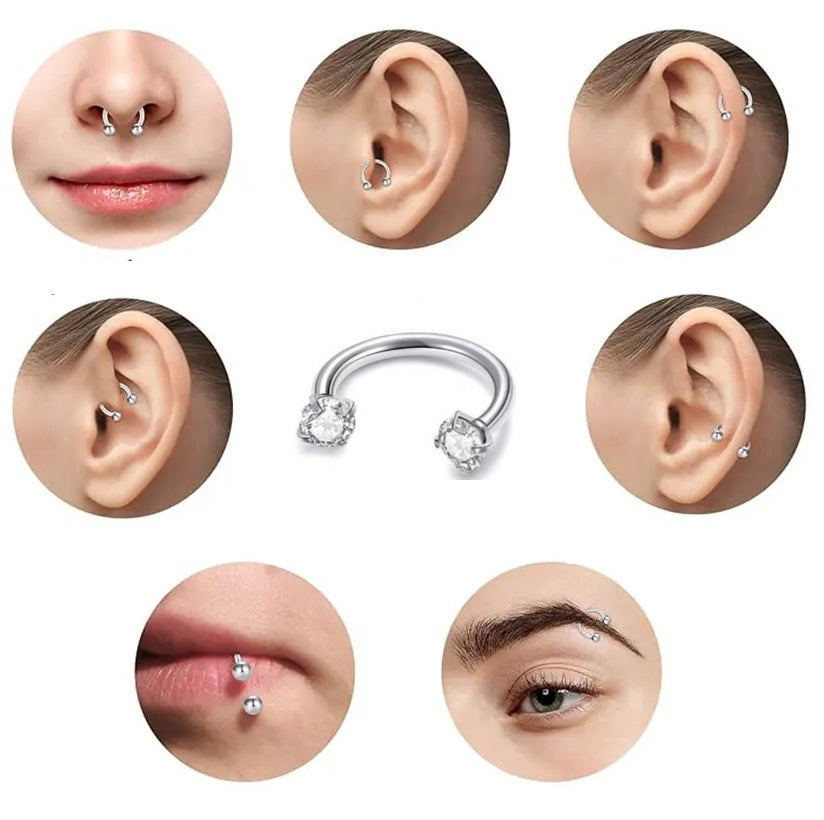Jewelance™ NoseRing: Elegante Neusjuwelen En Oorbellen Set Voor Dagelijks Gebruik
