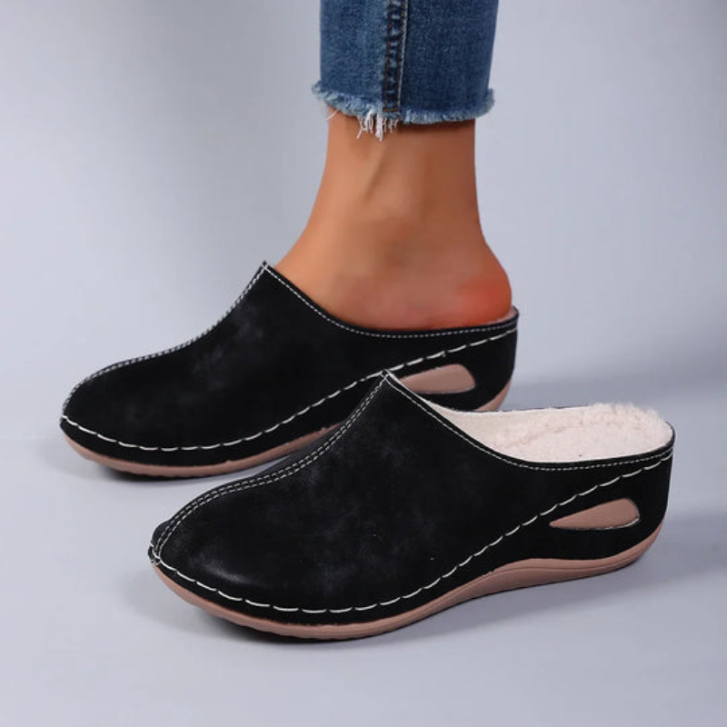 Happy™ WedgeSlippers: Dames Gesloten Teen Eenvoudig Uitglijden-Op Wig Slippers