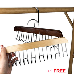 GlideHold® ClosetHanger 1+1 GRATIS: Duurzaam Ruimtebesparend Veelzijdig Klerenhanger