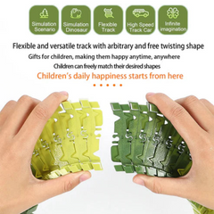Kletshuts™ DinoTrack – Flexibel Dino Spoor Gebouw Spelen Set