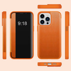 FlipCase 1+1 GRATIS - Slanke Transparante Omslag Zeker Sluiting Omdraaien Geval
