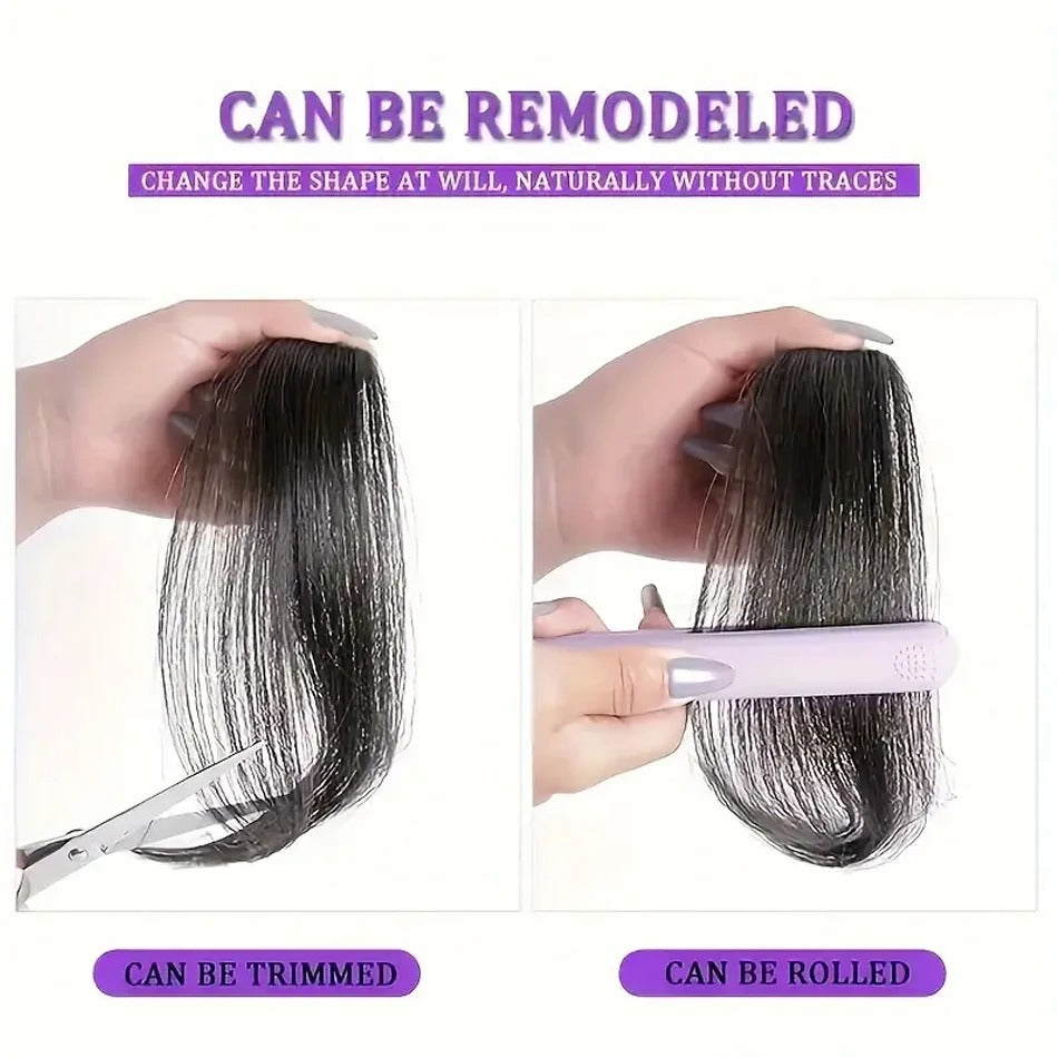 Rose® HairBangs 1+1 GRATIS: Gedeeltelijke Haar Voorkant Pony Haarstukje Klem