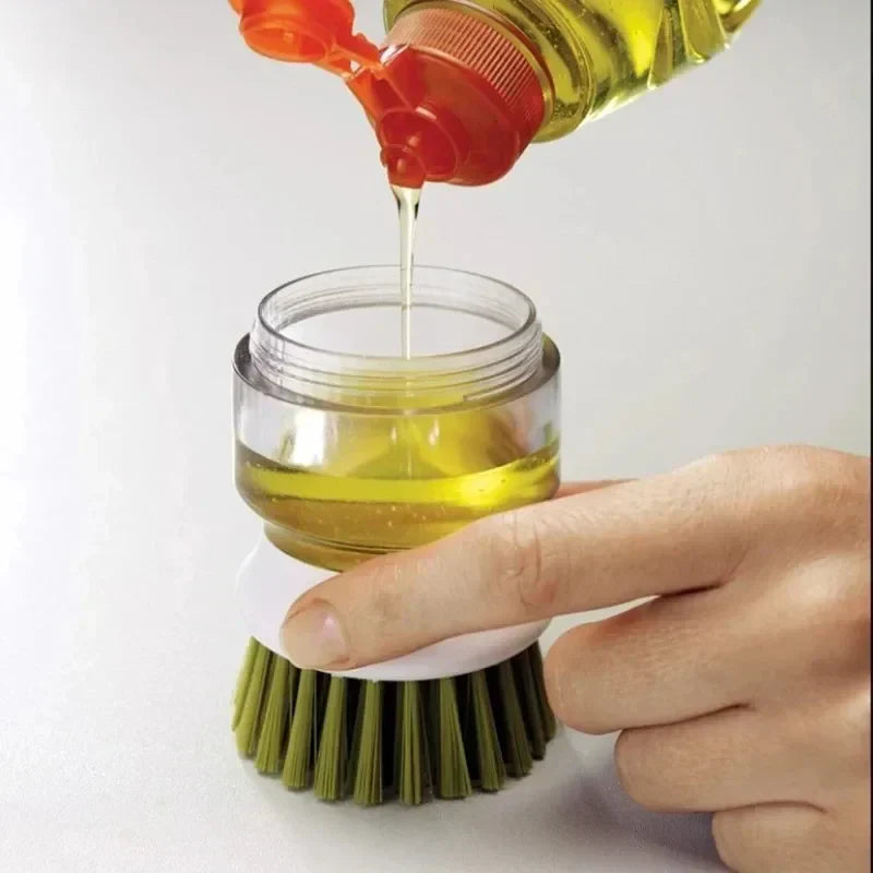 Globetrek° DishwashingBrush 1+1 GRATIS: Gebruiksvriendelijke Zeepdispenser Keuken Schrobben Afwassen Borstel